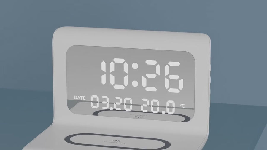 ondyra bedside clock demo. Silent excerpt from the existing supplier demonstration.